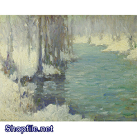 Tranh sơn dầu băng tan
